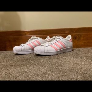 Pink Adidas Superstar Sneakers
